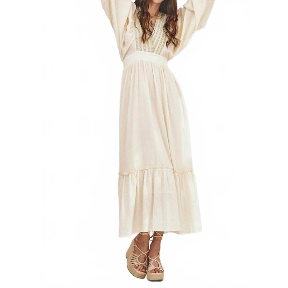 NEW MINT EXCLUSIVES runa maxi dress in ecru